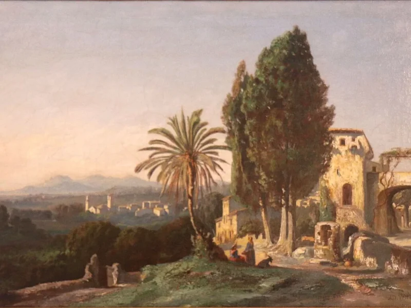 1824-Adolphe Fioupou - Vista su Le Cannet